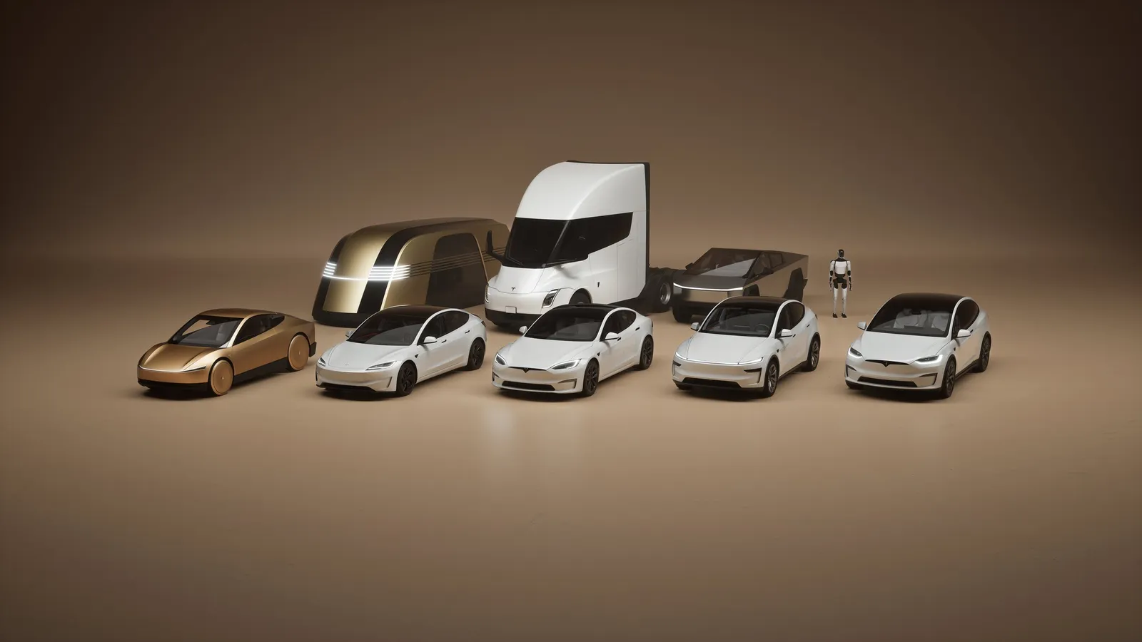 Elektroauto Tesla Roadster als Lego-Version